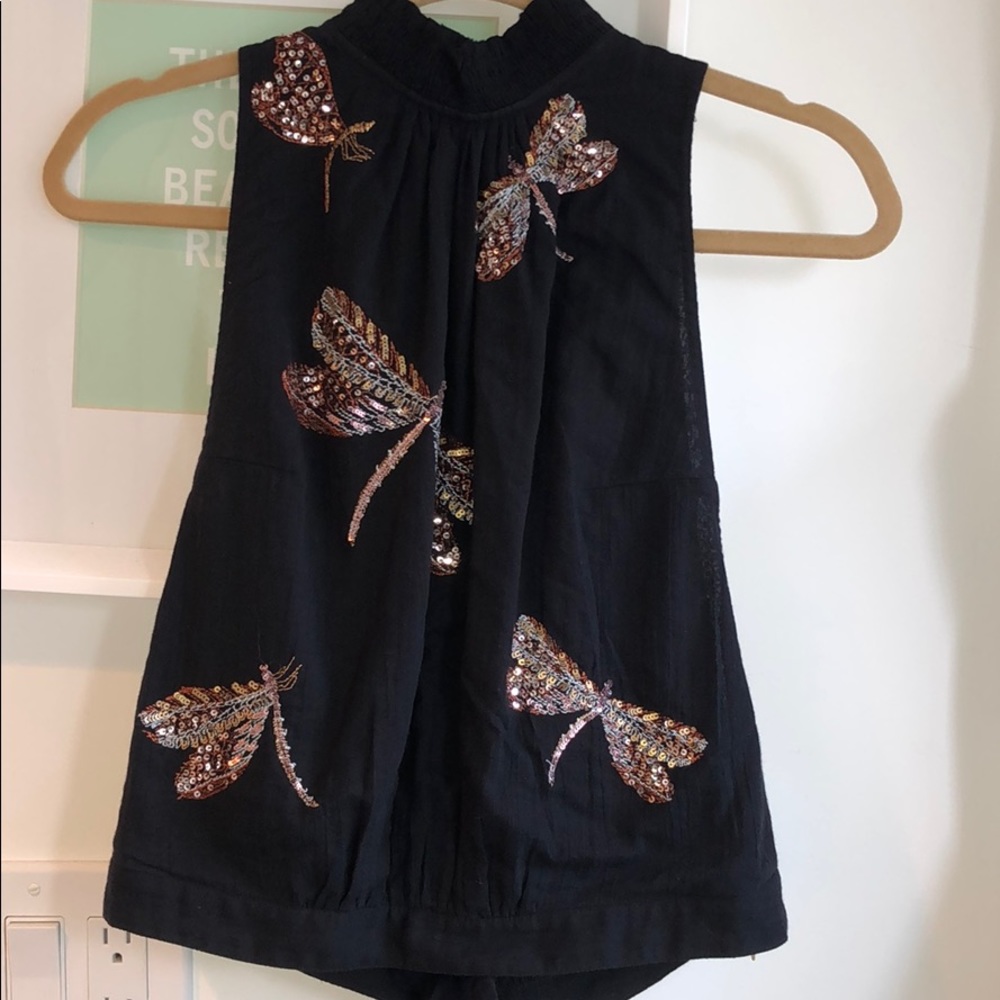 Free People linen firefly top